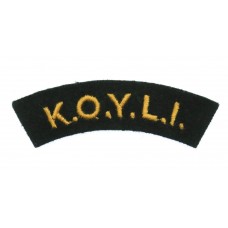 King's Own Yorkshire Light Infantry (K.O.Y.L.I.) Cloth Shoulder Title