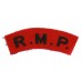 Royal Military Police (R.M.P.) Cloth Shoulder Title