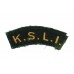 King's Shropshire Light Infantry (K.S.L.I.) Cloth Shoulder Title