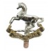 The King's (Liverpool) Regiment Anodised (Staybrite) Cap Badge