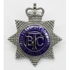 British Transport Commission (B.T.C.) Police Senior Officer's Enamelled Cap Badge - Queen's Crown