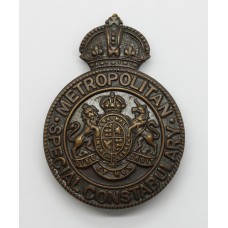 Metropolitan Police Special Constabulary Cap Badge/Lapel Badge - King's Crown