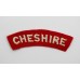Cheshire Regiment (CHESHIRE) Cloth Shoulder Title