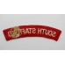 South Staffordshire Regiment (SOUTH STAFFORD) Cloth Shoulder Title