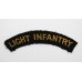 Light Infantry (LIGHT INFANTRY) Cloth Shoulder Title