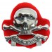 17th/21st Lancers Anodised (Staybrite) Cap Badge