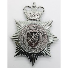 Lincolnshire Police Helmet Plate - Queen's Crown