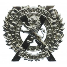 London Scottish Anodised (Staybrite) Cap Badge