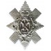 Black Watch (The Royal Highlanders) Anodised (Staybrite) Cap Badge - Queen's Crown