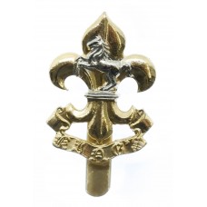 The King's Regiment Anodised (Staybrite) Beret Badge