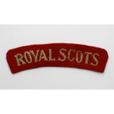 Royal Scots (ROYAL SCOTS) Cloth Shoulder Title