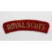 Royal Scots (ROYAL SCOTS) Cloth Shoulder Title