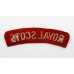 Royal Scots (ROYAL SCOTS) Cloth Shoulder Title