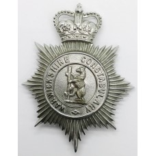 Warwickshire Constabulary Helmet Plate - Queen's Crown