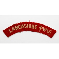 Lancashire Regiment (LANCASHIRE (PWV)) Cloth Shoulder Title