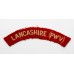 Lancashire Regiment (LANCASHIRE (PWV)) Cloth Shoulder Title