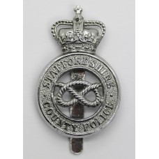 Staffordshire County Police Cap Badge - Queen's Crown