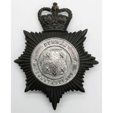 Durham Constabulary Night Helmet Plate - Queen's Crown