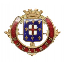 WWI Battle of Doullens Enamelled Sweetheart Brooch