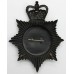 Durham Constabulary Night Helmet Plate - Queen's Crown