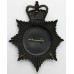 Durham Constabulary Night Helmet Plate - Queen's Crown