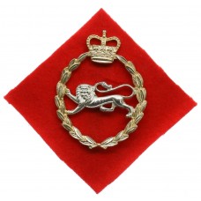 King's Own Royal Border Regiment Anodised (Staybrite) Cap Badge