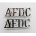 Pair of Air Force Department Constabulary (A.F.D.C.) Shoulder Titles