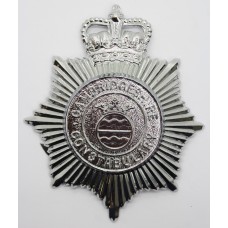 Cambridgeshire Constabulary Helmet Plate - Queen's Crown