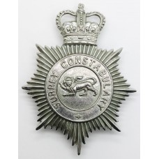 Surrey Constabulary Helmet Plate - Queen's Crown