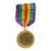 WW1 Victory Medal - Pte. G. Hollis, Huntingdonshire Cyclist Battalion (Later Bedfordshire Regiment) - Wounded In Action