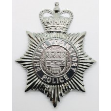 British Transport Police (B.T.P.) Helmet Plate - Queen's Crown