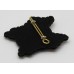 Royal Lancers Officer's Metal & Bullion Cap Badge (Black Backing)