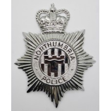 Northumbria Police Helmet Plate - Queen's Crown