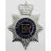 Bedfordshire Police Enamelled Helmet Plate - Queen's Crown