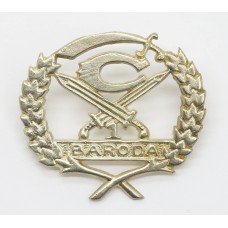 Indian Army 1st Baroda Infantry Cast Cap Badge