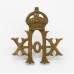 20th Hussars Collar Badge - King's Crown