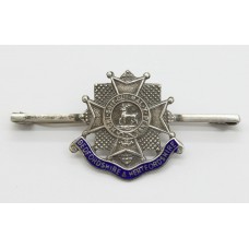 Bedfordshire & Hertfordshire Regiment Silver & Enamel Sweetheart Brooch