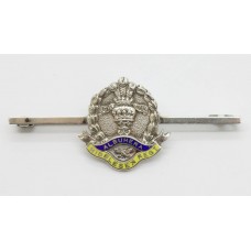 Middlesex Regiment Silver & Enamel Sweetheart Brooch