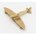 Royal Air Force (R.A.F.) 9ct Hallmarked Gold Spitfire Sweetheart Brooch