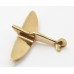 Royal Air Force (R.A.F.) 9ct Hallmarked Gold Spitfire Sweetheart Brooch