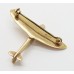Royal Air Force (R.A.F.) 9ct Hallmarked Gold Spitfire Sweetheart Brooch