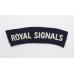 Royal Corps of Signals (ROYAL SIGNALS) Cloth Shoulder Title