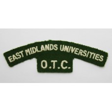 East Midlands Universities Officer Training Corps (EAST MIDLANDS UNIVERSITIES/O.T.C.) Cloth Shoulder Title