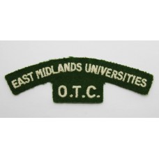 East Midlands Universities Officer Training Corps (EAST MIDLANDS UNIVERSITIES/O.T.C.) Cloth Shoulder Title