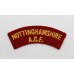 Nottinghamshire Army Cadet Force (NOTTINGHAMSHIRE A.C.F.) Cloth Shoulder Title