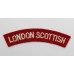 London Scottish (LONDON SCOTTISH) Cloth Shoulder Title