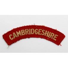 Cambridgeshire Regiment (CAMBRIDGESHIRE) Cloth Shoulder Title