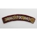 Monmouthshire Regiment (MONMOUTHSHIRE) Cloth Shoulder Title