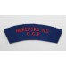 Hereford High School Combined Cadet Force (HEREFORD H.S./C.C.F.) Cloth Shoulder Title