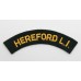 Herefordshire Light Infantry (HEREFORD L.I.) Cloth Shoulder Title
